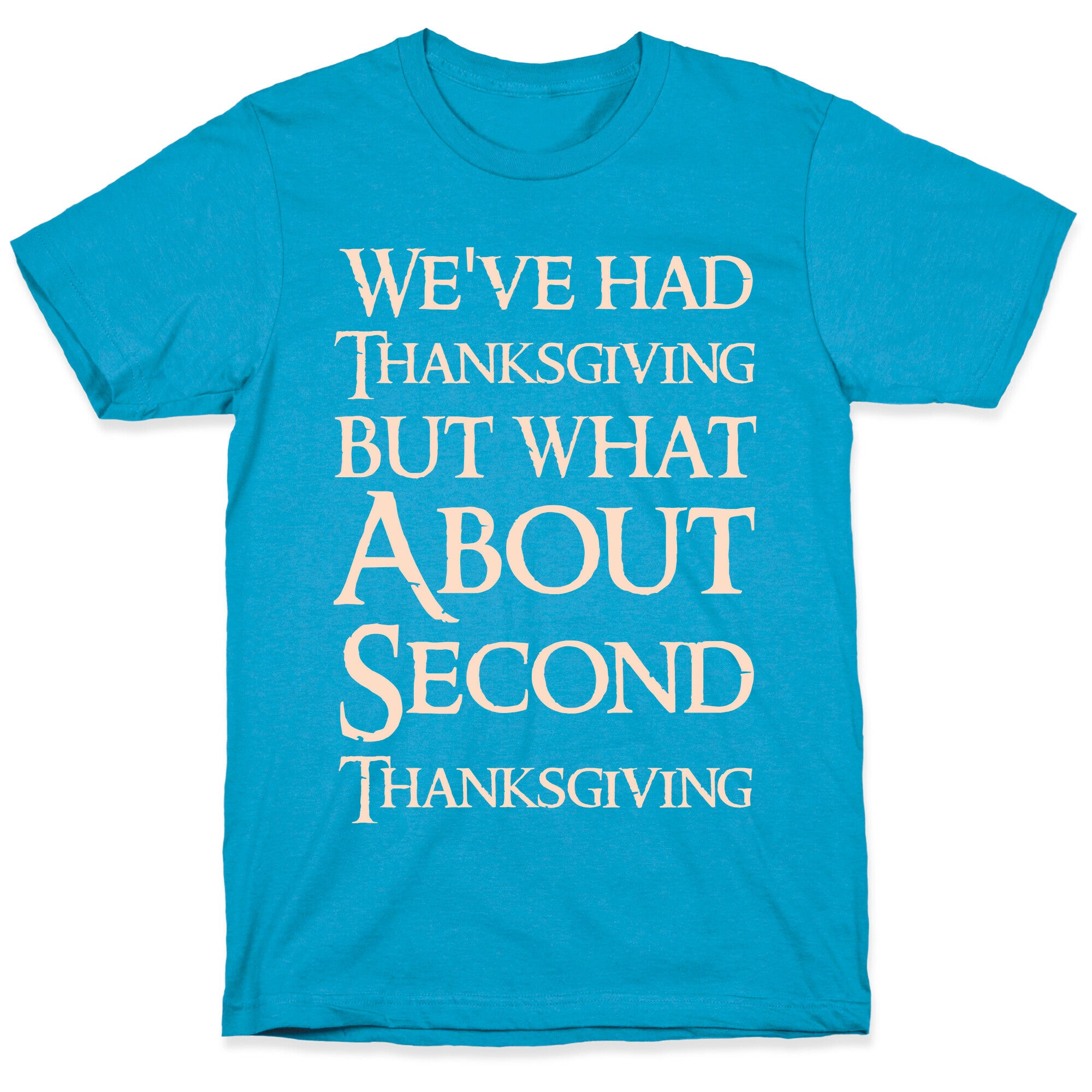 We've Had Thanksgiving But What About Second Thanksgiving  Unisex Triblend Tee